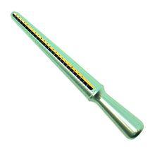 Load image into Gallery viewer, UK Green Ring Sizer Tool Gauge Measure Stick Sizes A-Z+5 British English US Band