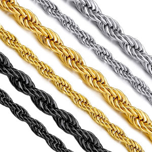 Stainless Steel Black, Gold, Silver 2-5mm & 16-26